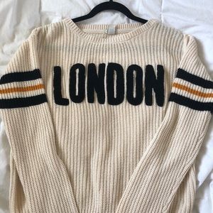 cozy cream-colored london long sleeve knit ☕️